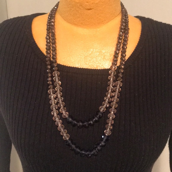 NWT Versona Beaded Necklace Pink Purple Sparkle Multi-strand Classic Princess - Picture 6 of 13